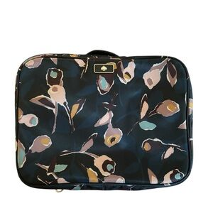 Kate Spade Black Floral Makeup Bag